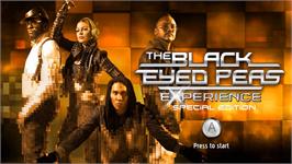 Title screen of Black Eyed Peas Experience, The on the Nintendo Wii.