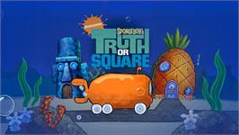 Title screen of Bob L'eponge - Truth Or Square on the Nintendo Wii.