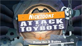 Title screen of Bob L'eponge Et Ses Amis - Contre Les Robots-jouets on the Nintendo Wii.
