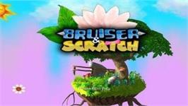 Title screen of Bruiser And Scratch on the Nintendo Wii.