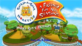 Title screen of Build-a-bear Workshop - A Friend Fur All Seasons on the Nintendo Wii.