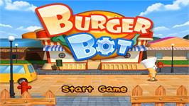 Title screen of Burger Bot on the Nintendo Wii.