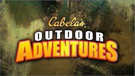Title screen of Cabela's Outdoor Adventures on the Nintendo Wii.