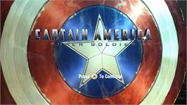 Title screen of Captain America - Super Soldat on the Nintendo Wii.