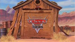 Title screen of Cars on the Nintendo Wii.