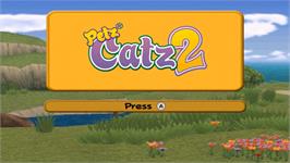 Title screen of Catz on the Nintendo Wii.