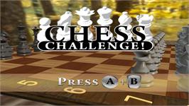 Title screen of Chess Challenge! on the Nintendo Wii.