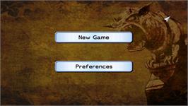 Title screen of Chevaliers De Baphomet - The Director's Cut, Les on the Nintendo Wii.