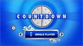 Title screen of Countdown - The Game on the Nintendo Wii.
