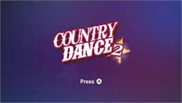 Title screen of Country Dance 2 on the Nintendo Wii.