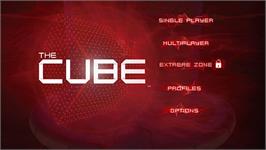 Title screen of Cube, The on the Nintendo Wii.