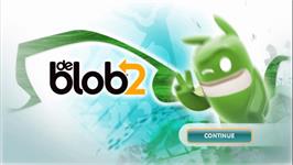 Title screen of De Blob 2 on the Nintendo Wii.