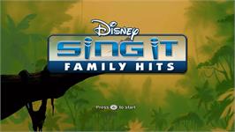 Title screen of Disney Sing It - Les Plus Belles Chansons Des Films Disney on the Nintendo Wii.
