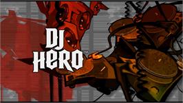 Title screen of Dj Hero on the Nintendo Wii.