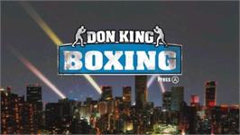 Title screen of Don King Boxing on the Nintendo Wii.