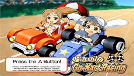 Title screen of Family Go-kart Racing on the Nintendo Wii.