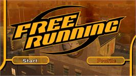 Title screen of Free Running on the Nintendo Wii.