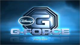 Title screen of G-force on the Nintendo Wii.