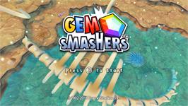 Title screen of Gem Smashers on the Nintendo Wii.