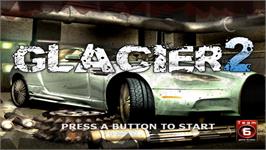 Title screen of Glacier 2 on the Nintendo Wii.