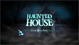 Title screen of Haunted House on the Nintendo Wii.