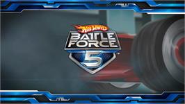 Title screen of Hot Wheels - Battle Force 5 on the Nintendo Wii.