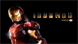 Title screen of Iron Man on the Nintendo Wii.