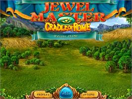 Title screen of Jewel Master - Cradle of Rome on the Nintendo Wii.