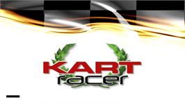 Title screen of Kart Racer on the Nintendo Wii.