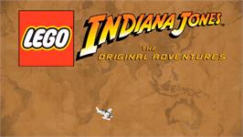 Title screen of Lego Indiana Jones - The Original Adventures on the Nintendo Wii.