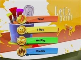 Title screen of Let's Paint on the Nintendo Wii.