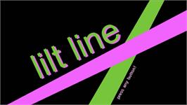 Title screen of Lilt Line on the Nintendo Wii.