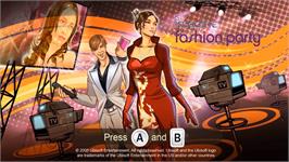 Title screen of Léa Passion Star De La Mode on the Nintendo Wii.