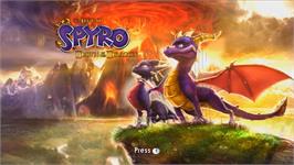 Title screen of Légende De Spyro - Naissance D'un Dragon, La on the Nintendo Wii.