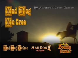 Title screen of Mad Dog Mccree - Gunslinger Pack on the Nintendo Wii.