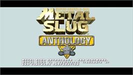 Title screen of Metal Slug (NG) on the Nintendo Wii.