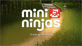 Title screen of Mini Ninjas on the Nintendo Wii.