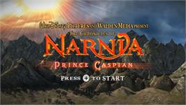 Title screen of Monde De Narnia - Chapitre 2 - Le Prince Caspian, Le on the Nintendo Wii.