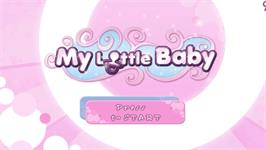 Title screen of My Little Baby on the Nintendo Wii.