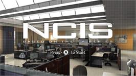 Title screen of Ncis on the Nintendo Wii.