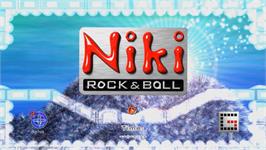 Title screen of Niki Rock And Ball on the Nintendo Wii.