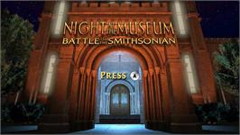 Title screen of Nuit Au Musée 2, La on the Nintendo Wii.