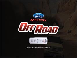 Title screen of Off Road on the Nintendo Wii.