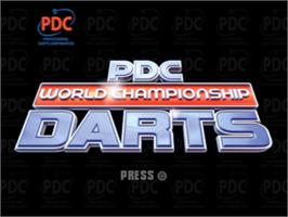 Title screen of Pdc World Championship Darts 2009 on the Nintendo Wii.