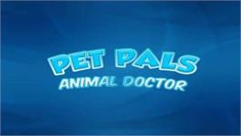Title screen of Pet Pals - Animal Doctor on the Nintendo Wii.