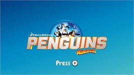 Title screen of Pingouins De Madagascar - Le Docteur Blowhole Est De Retour, Les on the Nintendo Wii.