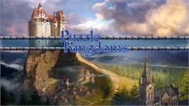 Title screen of Puzzle Kingdoms on the Nintendo Wii.