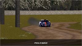 Title screen of Rally Racer on the Nintendo Wii.