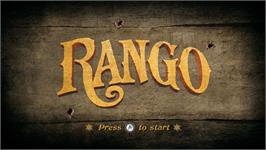 Title screen of Rango on the Nintendo Wii.
