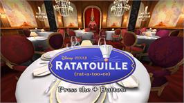 Title screen of Ratatouille on the Nintendo Wii.